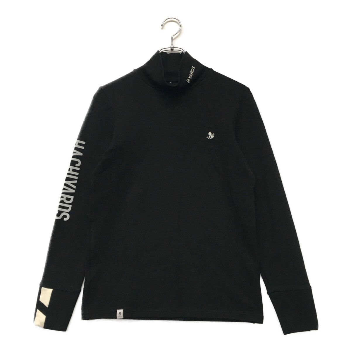 中古 メンズ ハチヤーズ 8YARDS 長袖シャツ M 黒 ブラック モック 