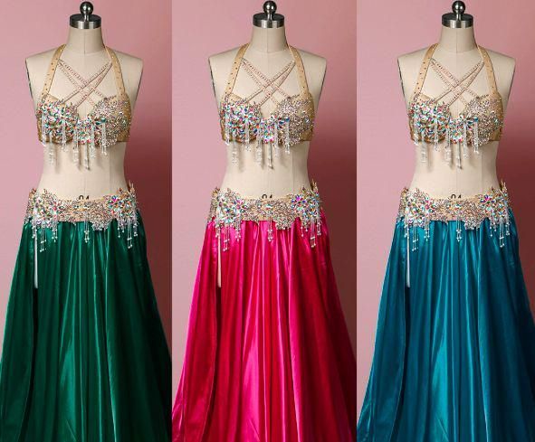 ベリーダンス衣装 セットアップ ブラスカート色変更可 豪華 オーダー