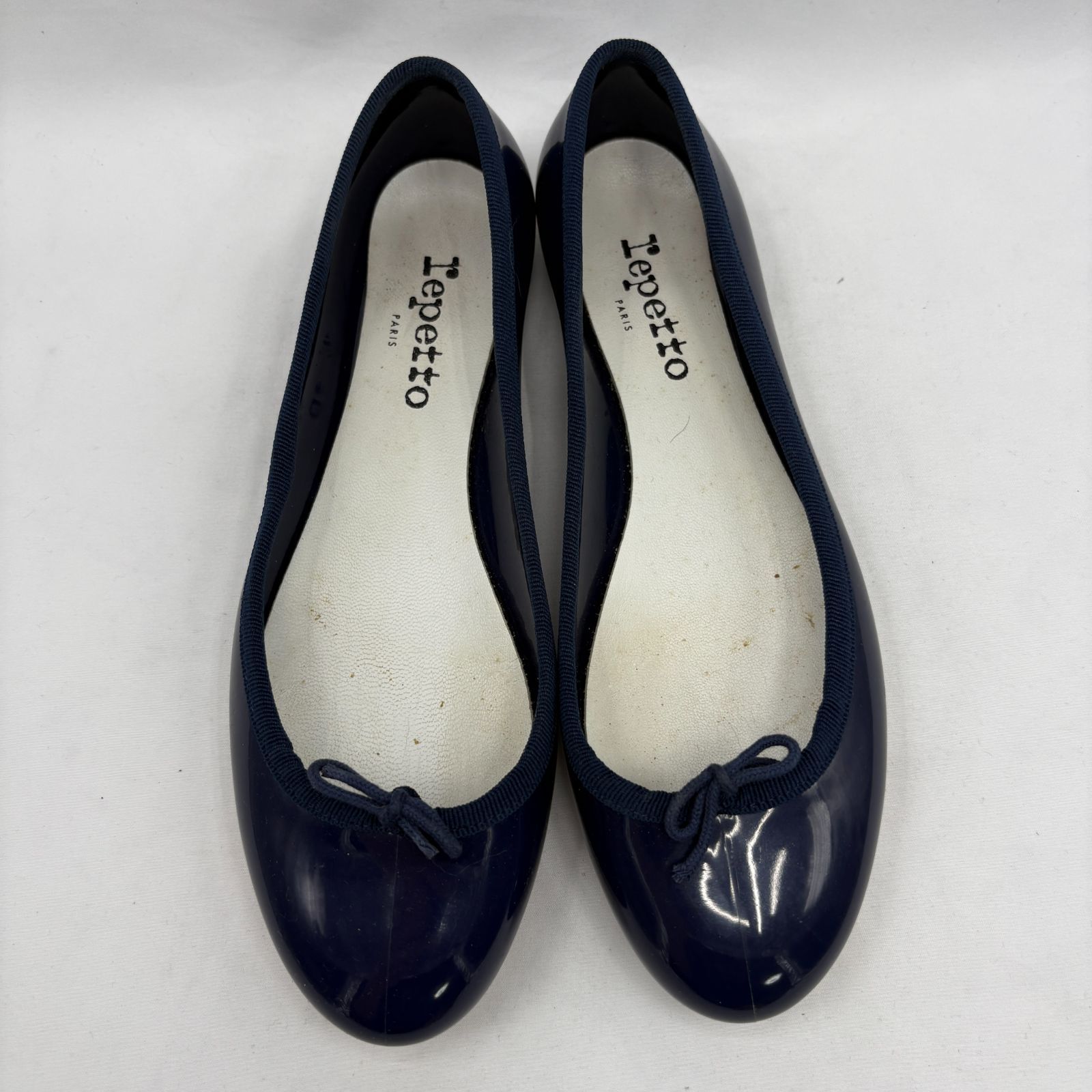 Repetto Camille バレエシューズ　ネイビー　24cm 美品 レペット 38 5/約24㎝ カミーユ エナメル バレエシューズ