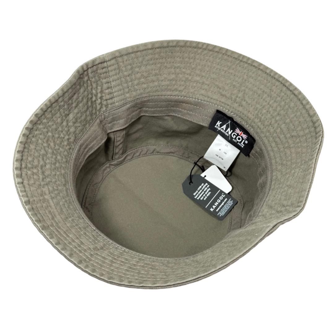 KINGサイズ　KANGOL　バケットハット　綿素材　茶色　XXLサイズ KINGサイズ KANGOL バケットハット 綿素材 茶色 XXLサイズ公式直営