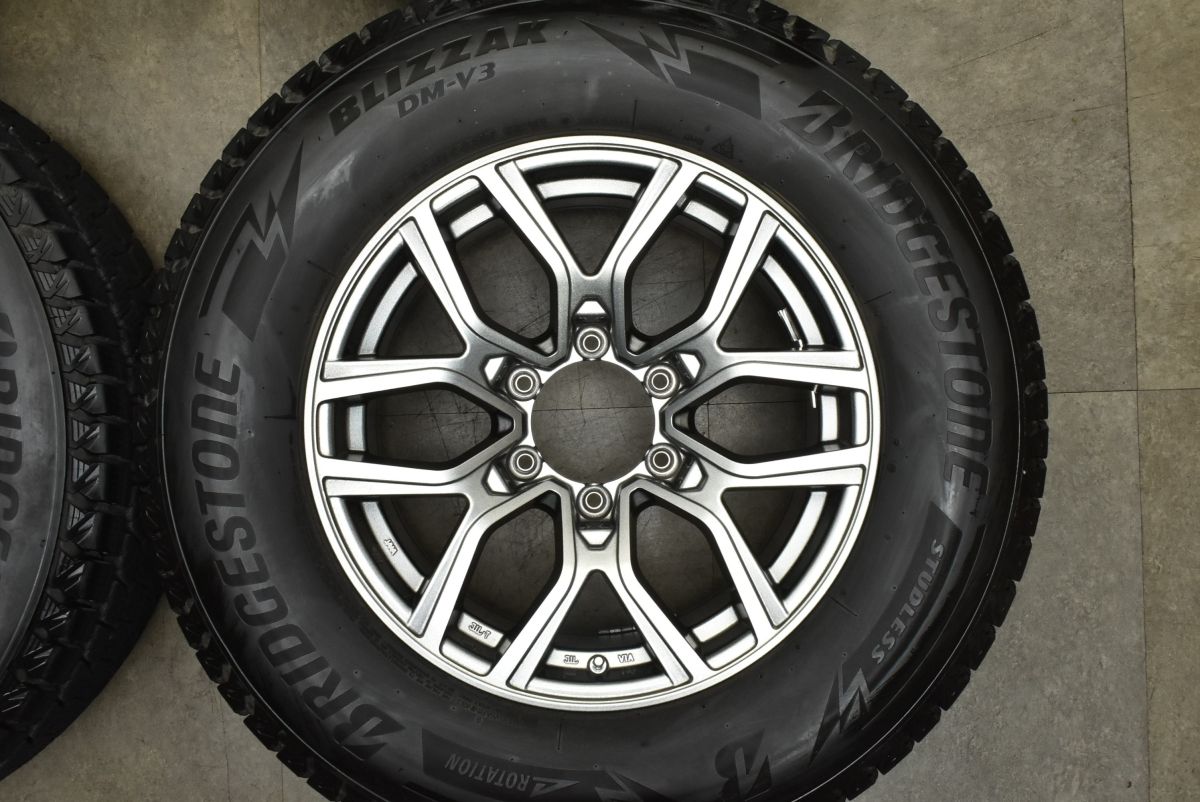 人気満点商品再入荷！ バリ溝 KAZERA H301 17in 8J 20 PCD139.7 ブリヂストン ブリザック DM-V3 265|65R17 ランクルプラド ハイラックス サーフ 可 最安値に挑戦。