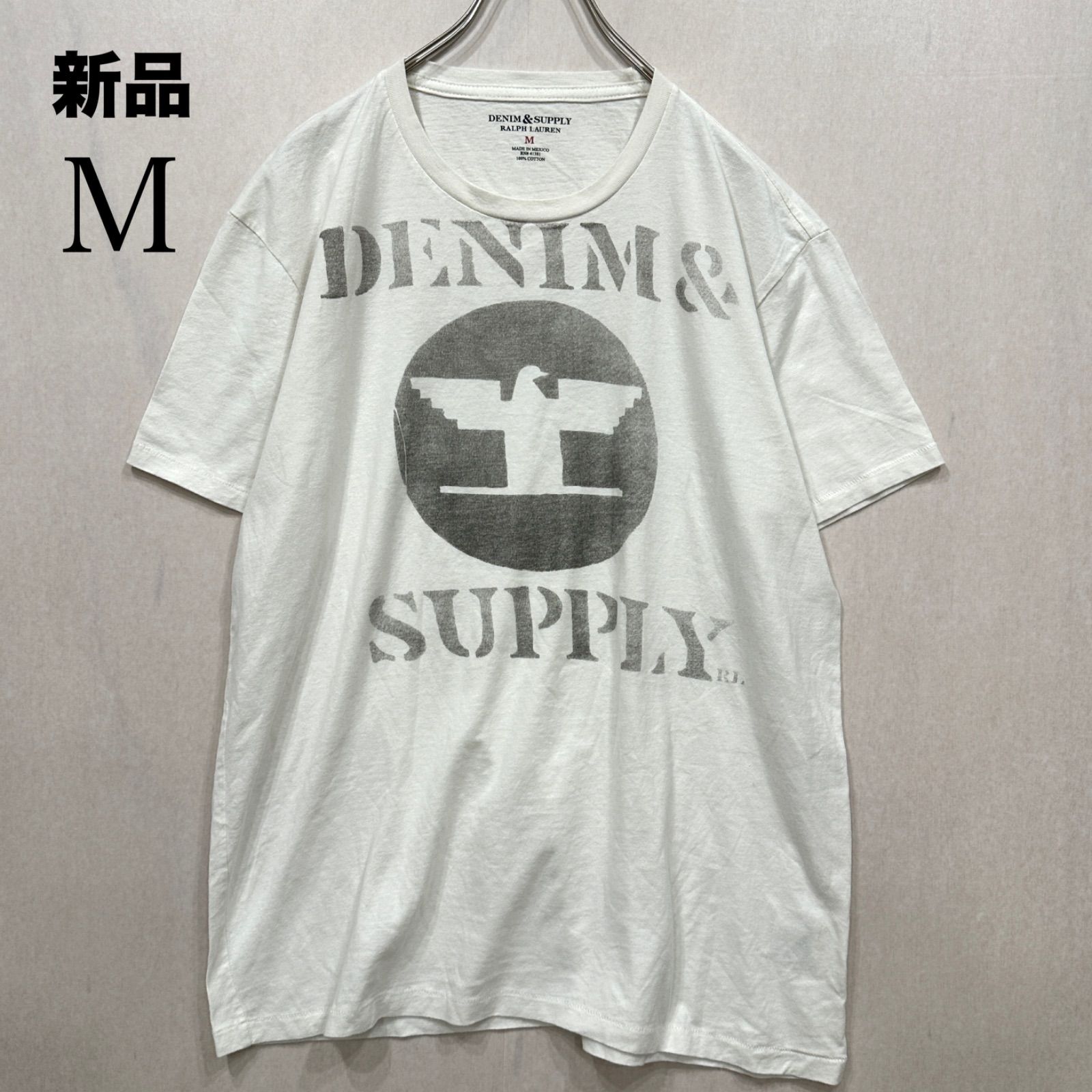 新品】DENIM&SUPPLY ラルフローレンプリントTシャツ アイボリーM