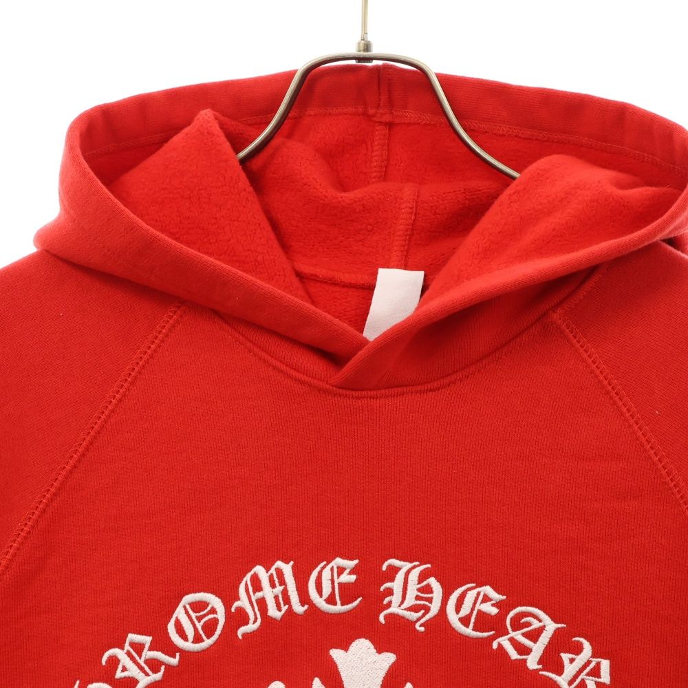 クロムハーツ サイズ:XL  SAILIN ON HD PLVR セメタリークロス刺繍プルオーバーパーカー 中古 GZ11 クロムハーツ SAILIN ON HD PLVR セメタリークロス刺繍プルオーバー