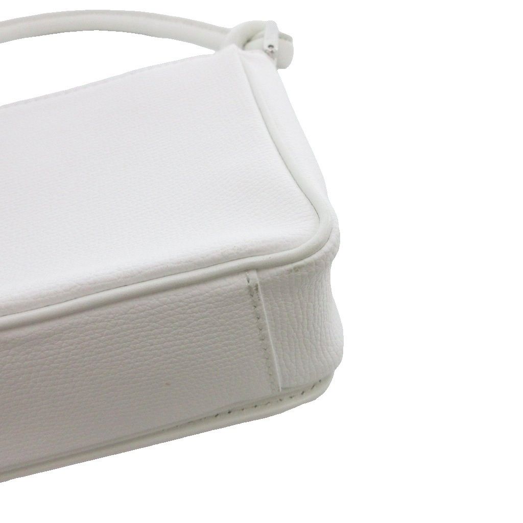 【美品✨】銀座かねまつ ワンショルダーバッグ 白 ビーズ 上品 清楚系 美品✨】銀座かねまつ ワンショルダーバッグ 白 ビーズ 上品