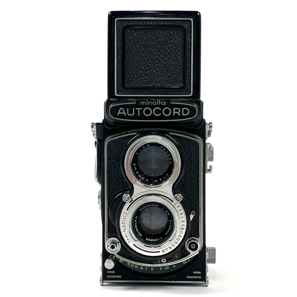 ミノルタ MINOLTA AUTOCORD III オートコード 後期型 ROKKOR 75mm F3.5 中判カメラ 【中古】