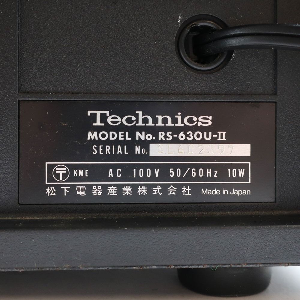 Technics】テクニクス カセットデッキ 昭和 レトロ 【現状品】 RS-630U-2 _ オーディオ機器 - メルカリ