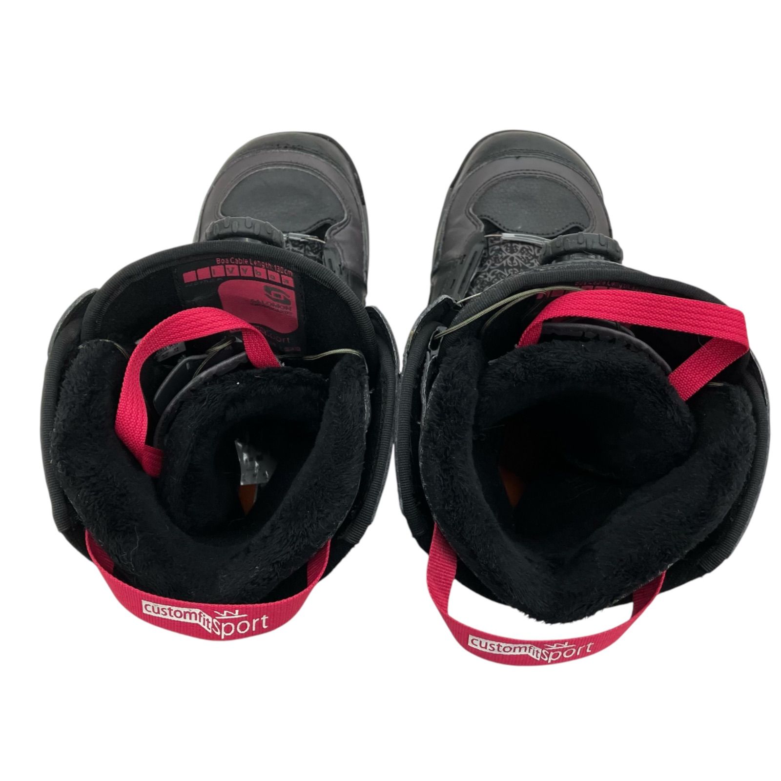 186001 SALOMON サロモン スノーボードブーツ boa ブラック/ピンク 24cm