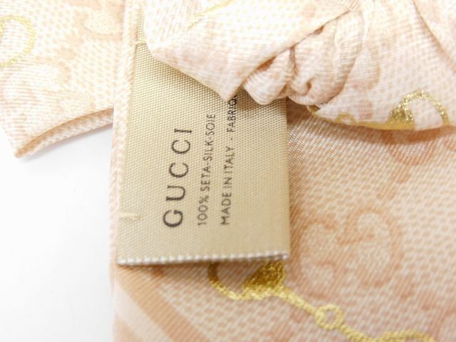 GUCCI シルク　リボンシュシュ GG シルク シュシュ セットベージュ＆エボニー | GUCCI公式