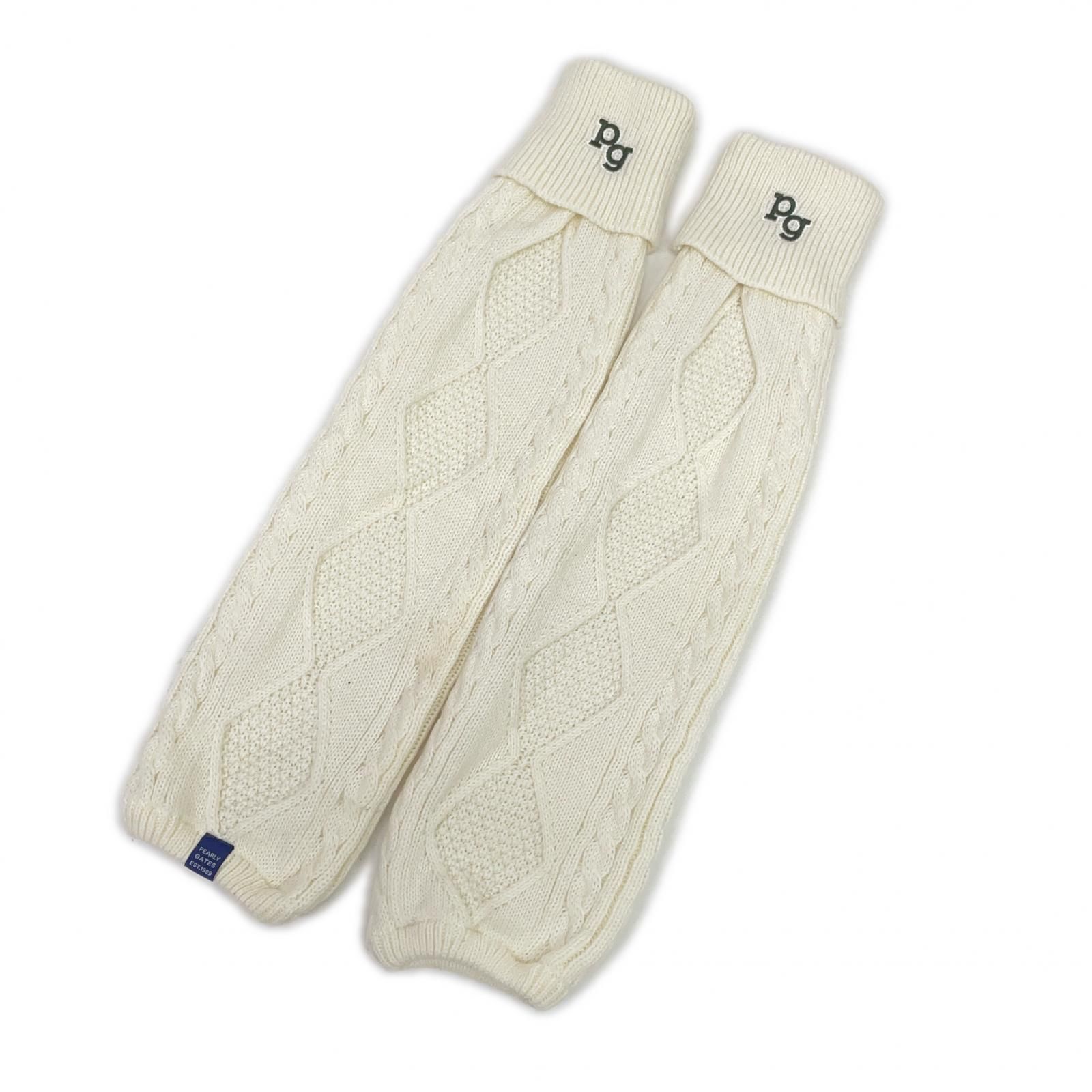 中古 レディース パーリーゲイツ PEARLY GATES レッグウォーマー 白