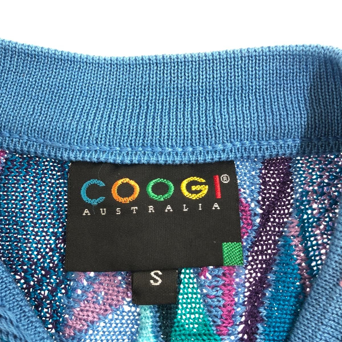 COOGI 3Dカーディガン クージー COOGI 3Dニットカーディガン 74095 ブルー レディース