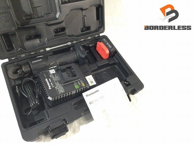 Panasonic パナソニック 10.8V 充電圧着機 EZ1W31F10S-B バッテリー 10.8V 2.0Ah 充電器 ケース付き117253