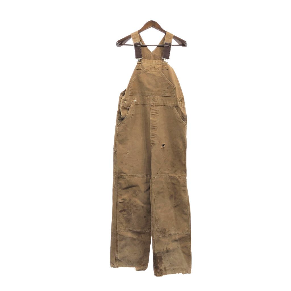 80年代 USA製 Carhartt カーハート ダブルニー オーバーオール ワーク