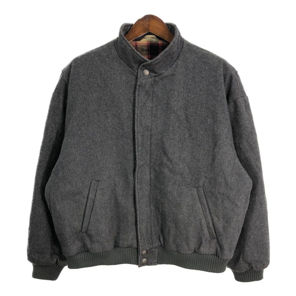 90s シアーズ　ストアブランド　SEARS　ウールブルゾン　古着　グレー　L 90s シアーズ ストアブランド SEARS ウールブルゾン 古着 グレー L