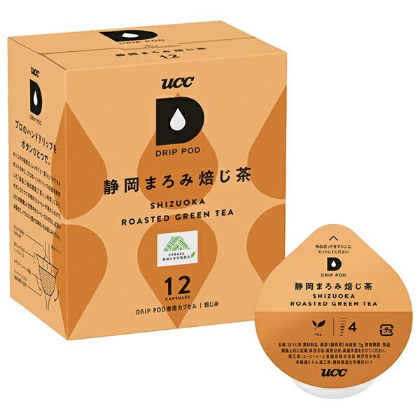UCC DRIP POD ドリップポッド 静岡まろみ焙じ茶 12P×12箱入｜ ほうじ茶 お茶 ドリップポッド カプセル