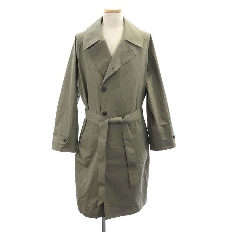 マーカウェア MARKA WARE 24SS SUPER LIGHT TRENCH COAT トレンチ コート スプリングコート ロング リボンベルト付き 2 カーキ |DF OS