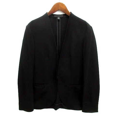 アイシービー iCB ストレッチ ノーカラー ジャケット ブラック 黒 9  