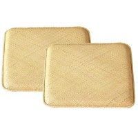 ありふれた 籐あじろ編みクッション 45×45cm 2枚組 角型 AZHDX452P