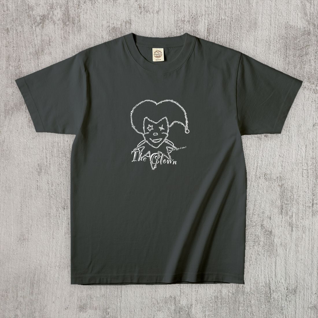 グラフィックTシャツ　The Clown Mono / White