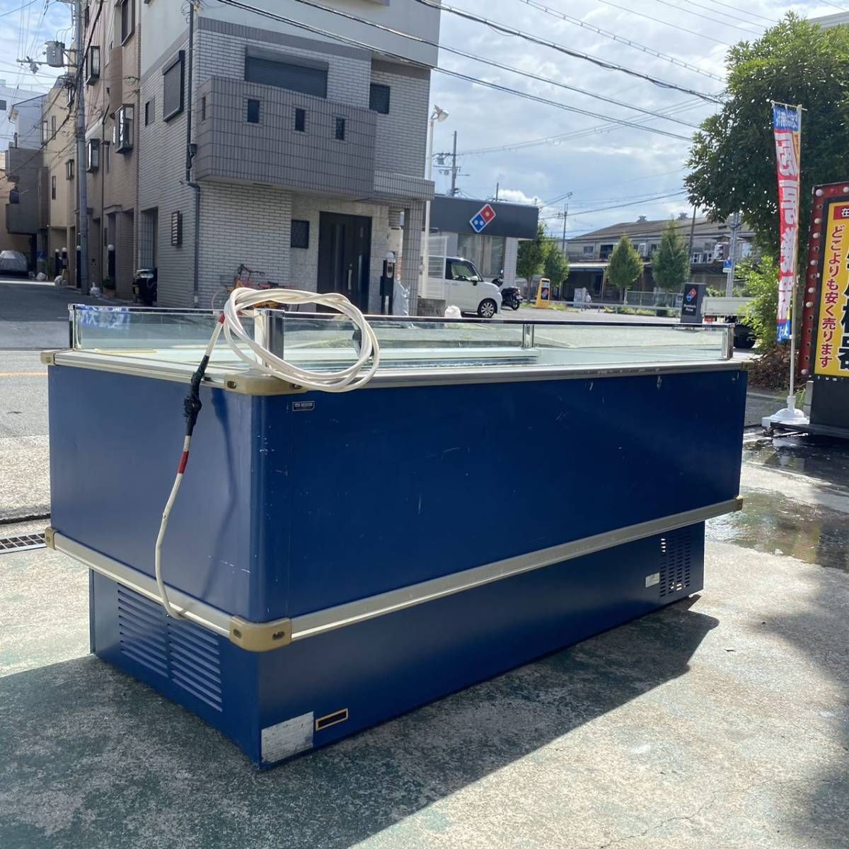三菱 オープンショーケース skm-580srb 引き取り 冷蔵庫 店舗 中古】平型冷蔵オープンショーケース SK-MS580ARF 三菱 2020年