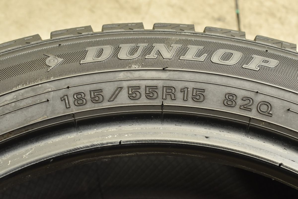 4本セット ダンロップ ウインターマックス WM02 185 55R15 コンパクトカー フィット ノート マーチ デミオ コルト 室内保管 TRITUETUBI_COM