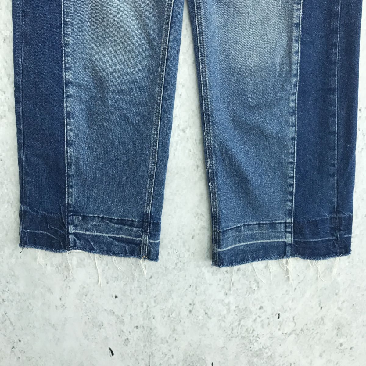 ライトブルーワイドレッグデニム 極美品♡SNS話題！ZARA ワイドレッグデニムパンツ 38 ライト