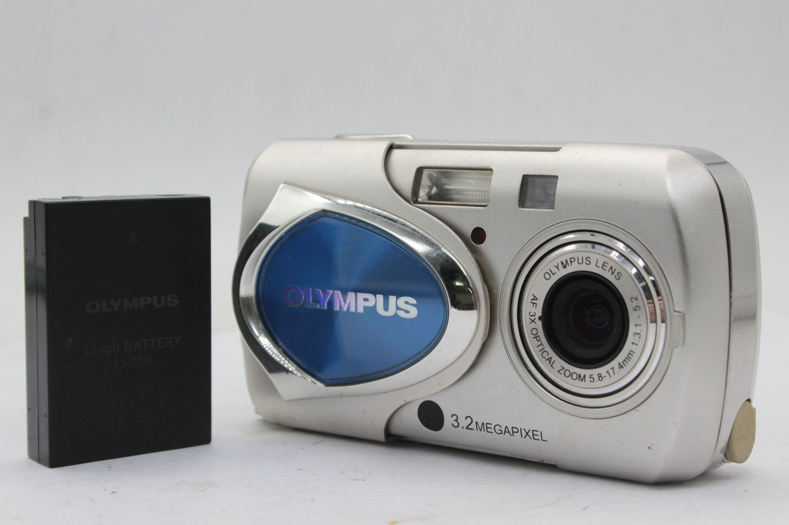 オリンパス 【返品保証】 オリンパス Olympus μ-15 Digital 3x バッテリー付き コンパクトデジタルカメラ v531