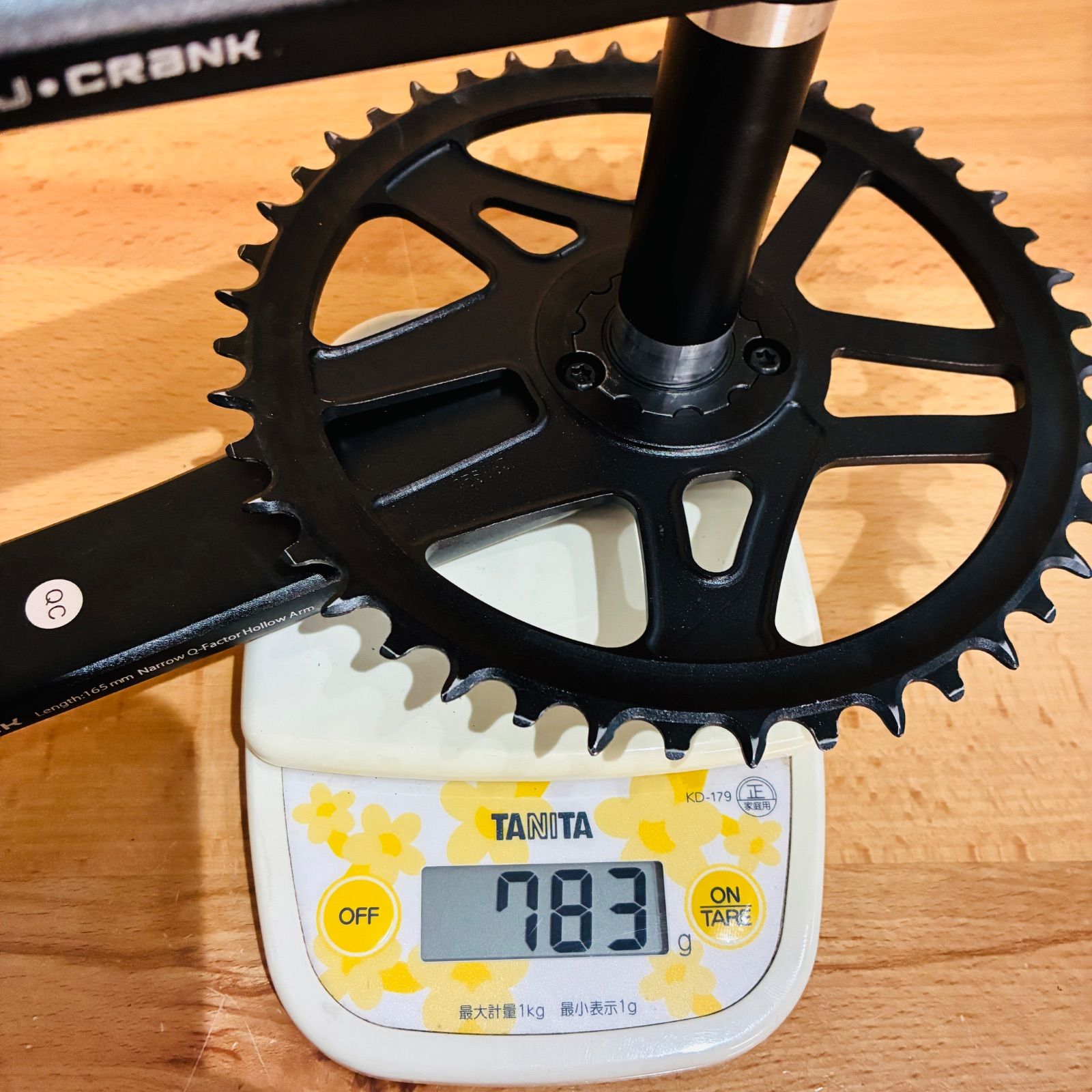 クランクセット　希少　165mm 良品】 ワンバイエス 165mm 44T 11S プラクシスワークス
