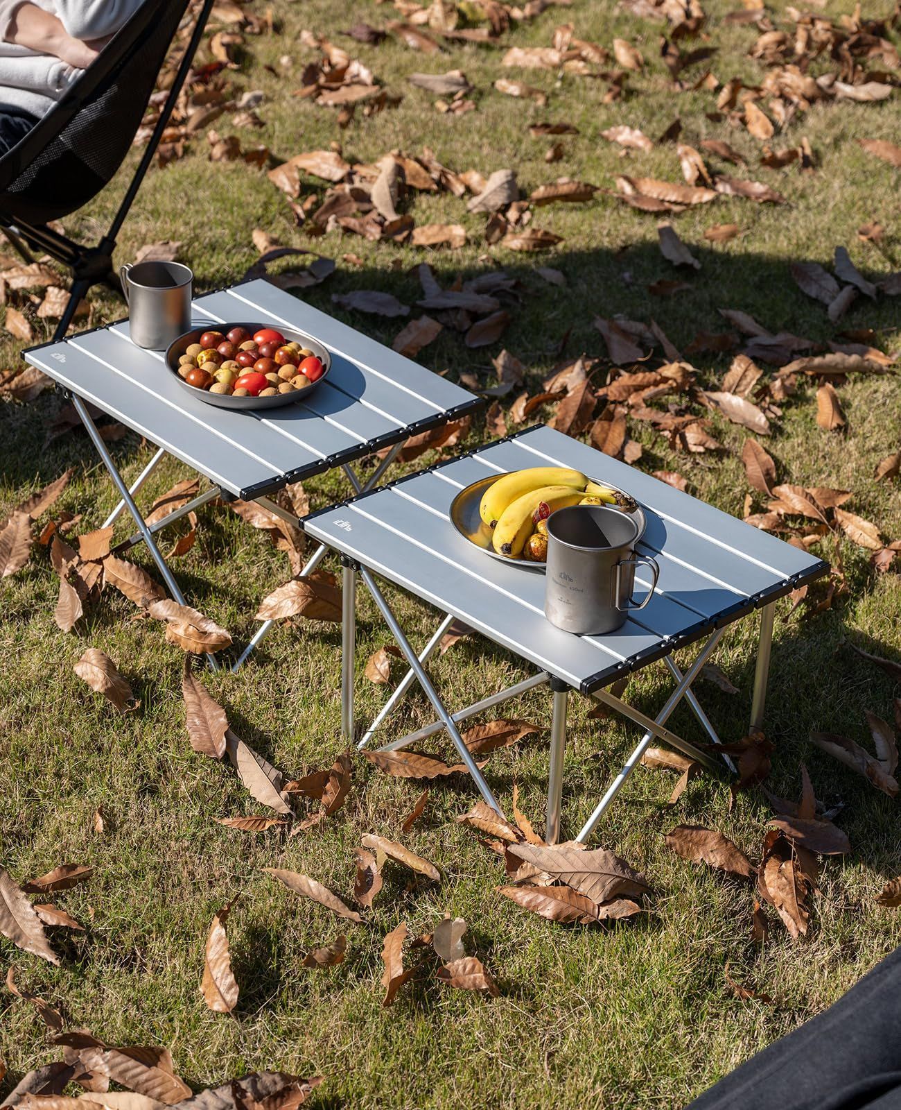 アルミ ロールテーブル キャンプ ローテーブル ハイテーブル 収納ケース付