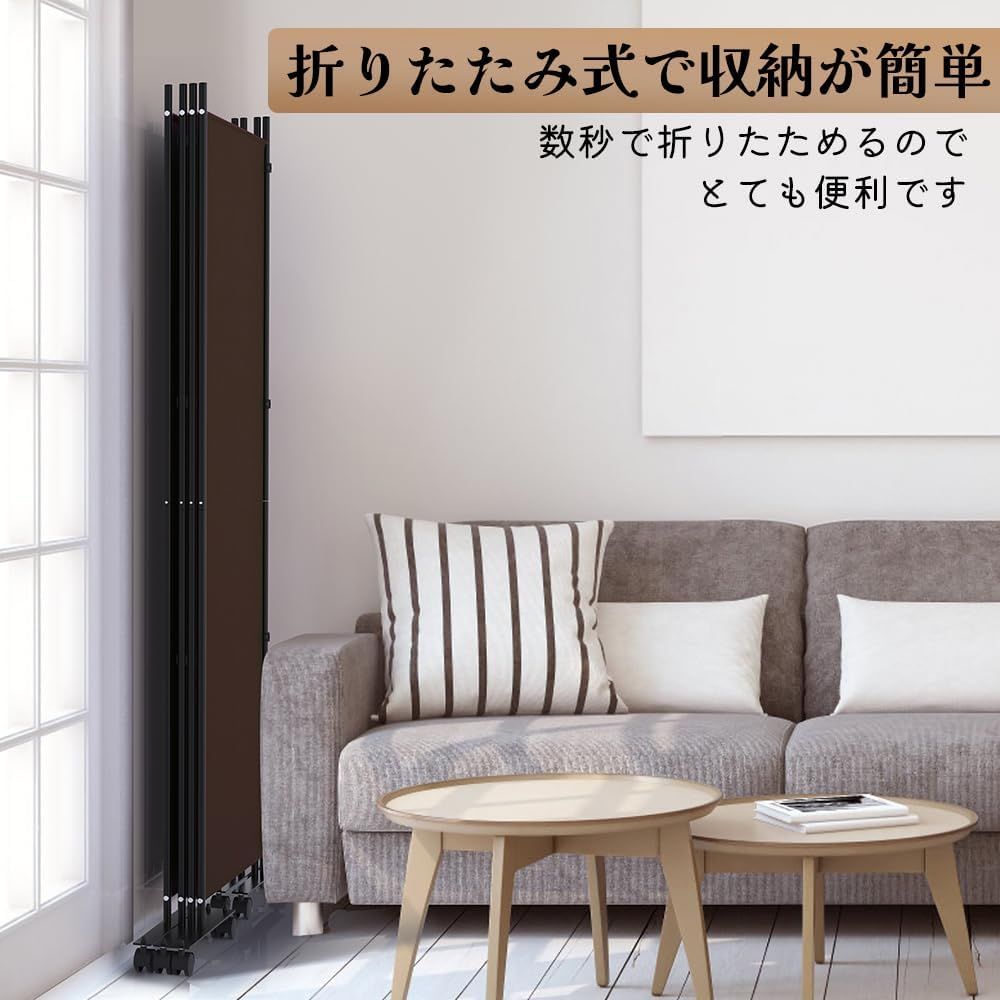 布タイプ 折りたたみ 高さ1.78m×幅2.24m 仕切りパネル キャスター付き 軽量 クロスパーテーション 衝立 目隠し カバーストリップ付き 屏風 自立式 おしゃれ 4連 組み立て簡単 部屋 間仕切り オフィス パーテーション 会議室 KELIXU WWW_KANDAIZUMI_COM