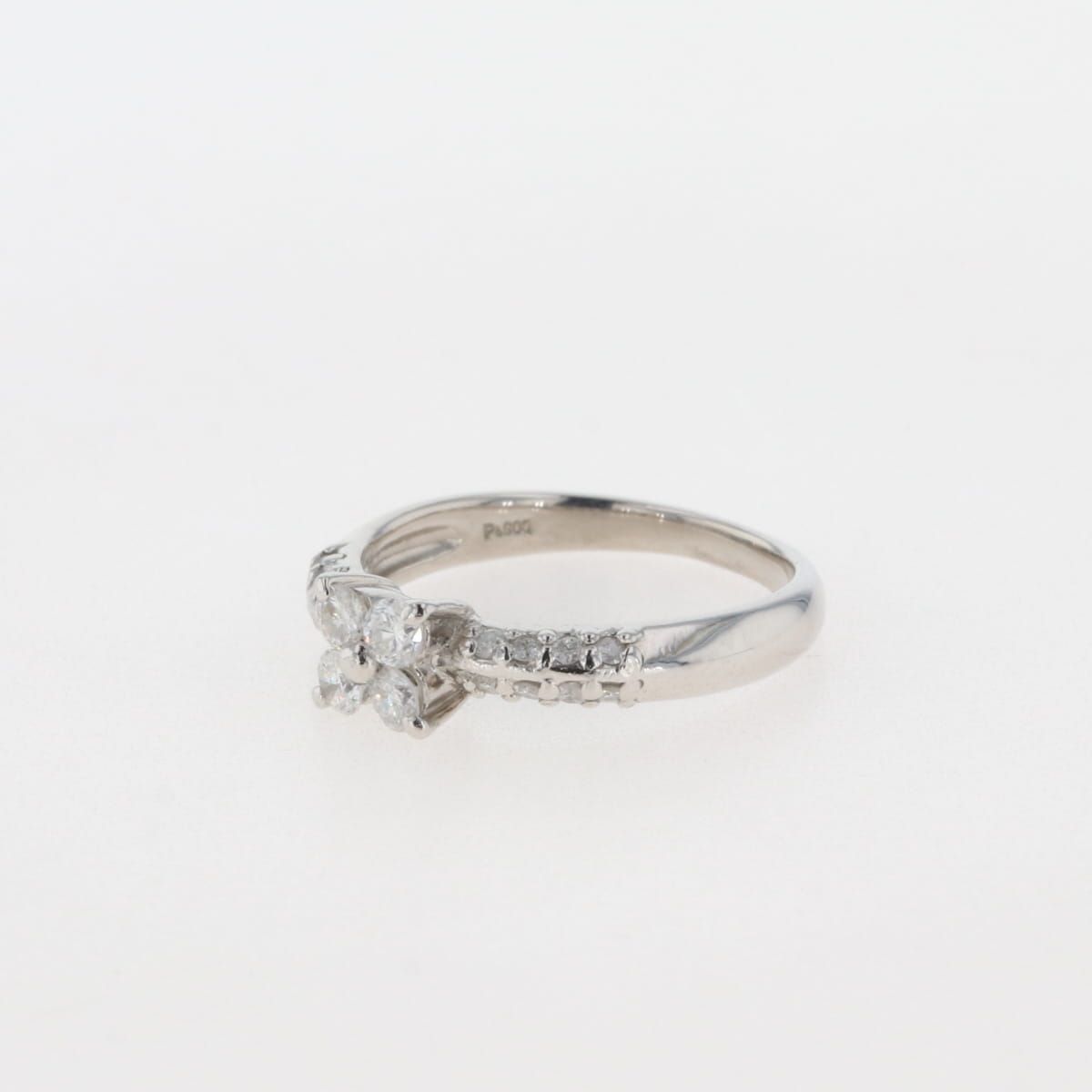 メレダイヤ デザインリング プラチナ 指輪 リング 6号 Pt900 ダイヤモンド レディース 【中古】 - メルカリ
