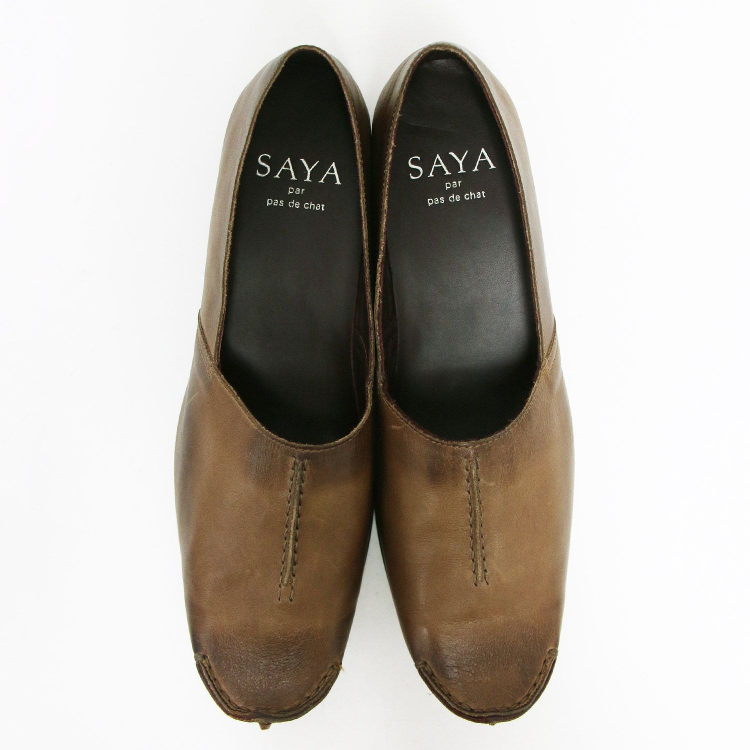 ✨美品✨SAYA サヤ パンプス フラットシューズ ストラップ サンダル レザー washington_00021946