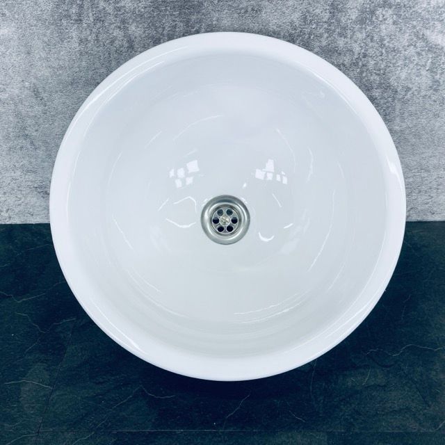 品質保証，人気セール Alape ホーロー 洗面ボウル 【中古】洗面器 手洗器 丸型 D- ⭐︎新品　未使用　置き型手洗器　2個セット　Alape 洗面ボール リラリンス