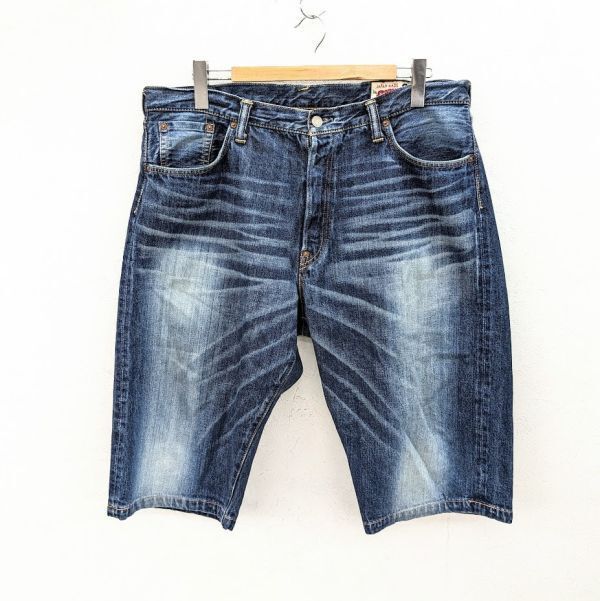 EVISU 大黒　塩谷ブラザーズ　DENIM デニム　ショーツ　ハーフパンツ EVISU 塩谷ブラザーズ 38 赤 大黒 ビックカモメ デニム ハーフ
