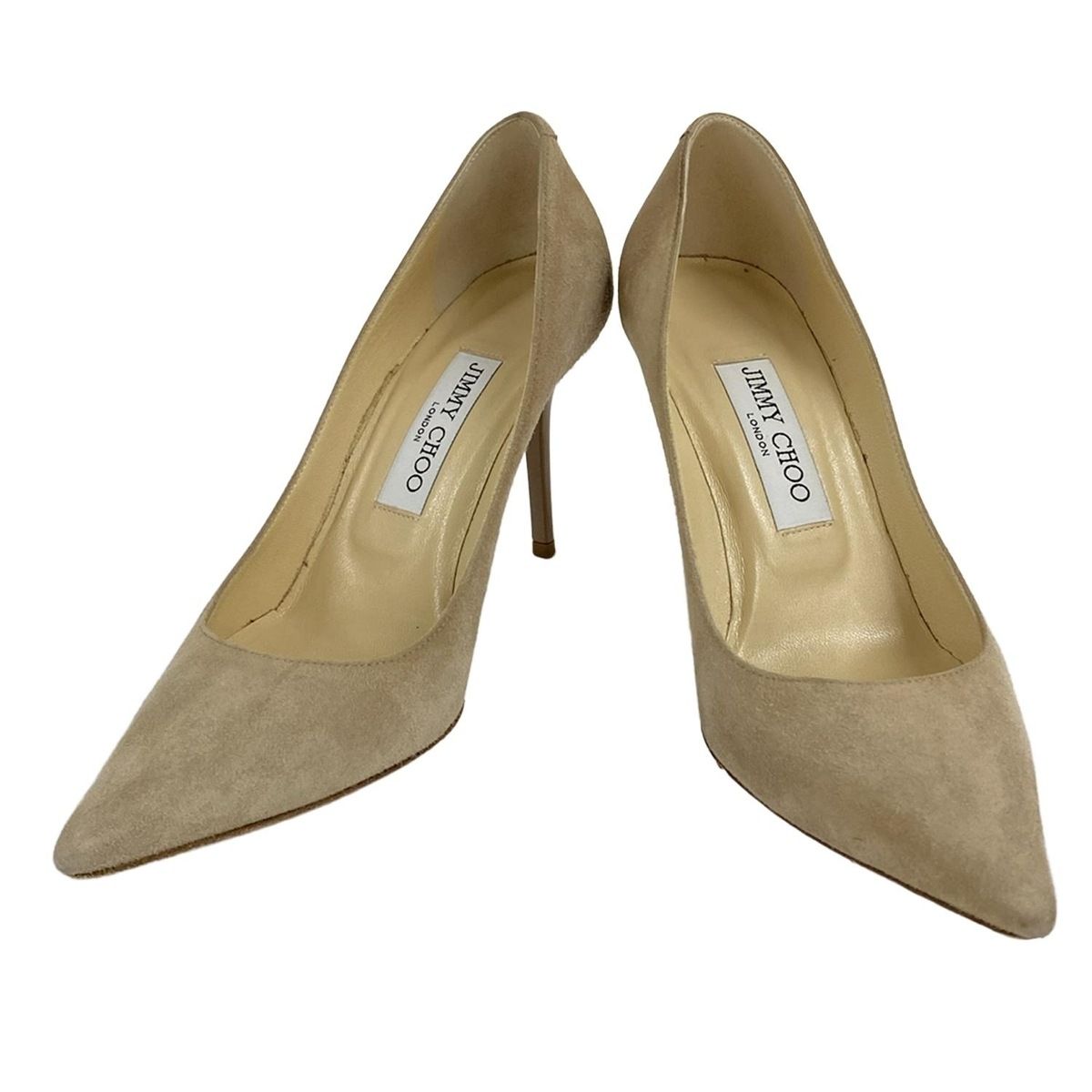 JIMMY CHOO☆スウェードパンプス ベージュ ジミーチュウ スエード パンプス 35 1/2 レディース ベージュ
