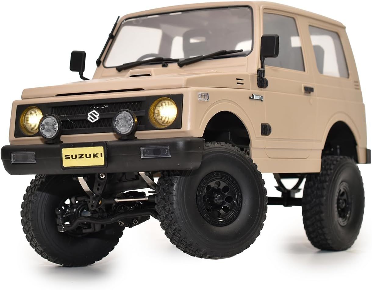 WPL JAPAN スズキ ジムニー(JA11) 1/10 アウトドア ラジコン 4WD 四輪駆動 RCカー ロッククローリング クローラー 技適マーク付き バッテリー付き (コヨーテ)