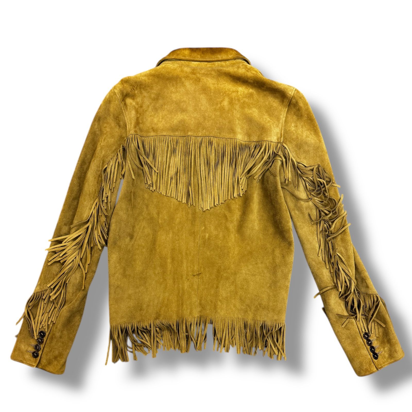 SAINT LAURENT PARIS 15SS フリンジ装飾スウェードレザー