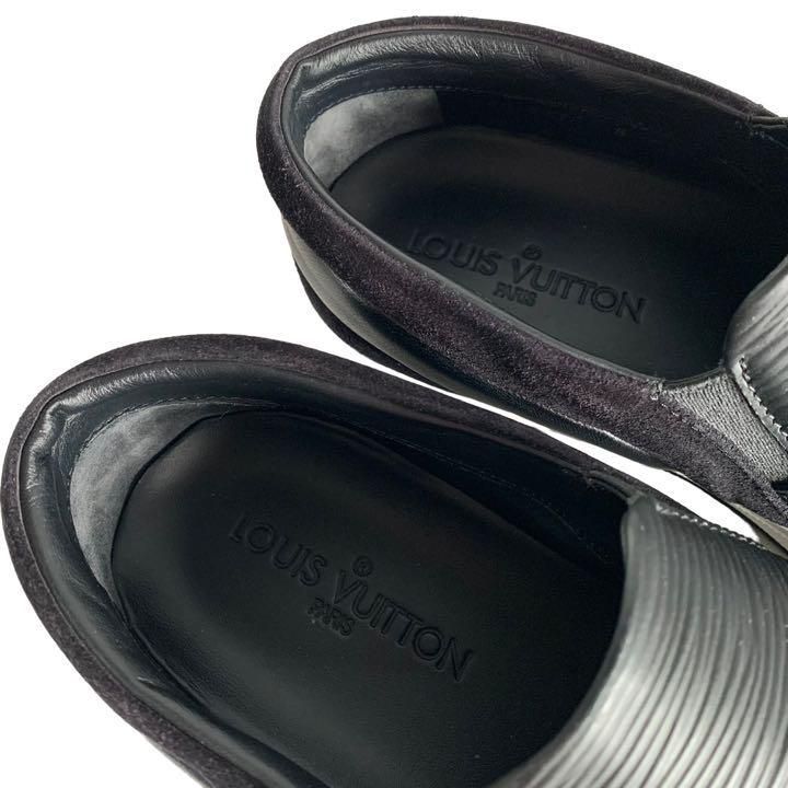 【 高級なカーフレザー♪】Louis Vuitton★スリッポン LOUIS VUITTON ルイヴィトン FD0116 エピ スリッポン レザー