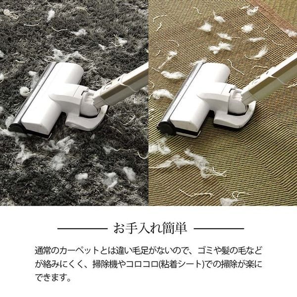 い草ラグ 花ござ カーペット 格子柄 ナチュラル シンプル 和室 洋室 裏不織布滑り止め 滑りにくい 抗菌防臭 消臭 本間6畳(約286×382cm) レイクブルー