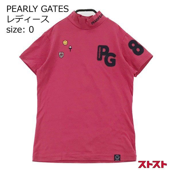 PEARLY GATES パーリーゲイツ ハイネック 半袖Tシャツ ニコちゃん 0