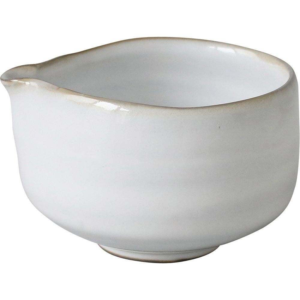 ☆ 乳濁 ☆ 手づくり片口抹茶碗 藍花 茶碗 片口 抹茶碗 抹茶茶碗