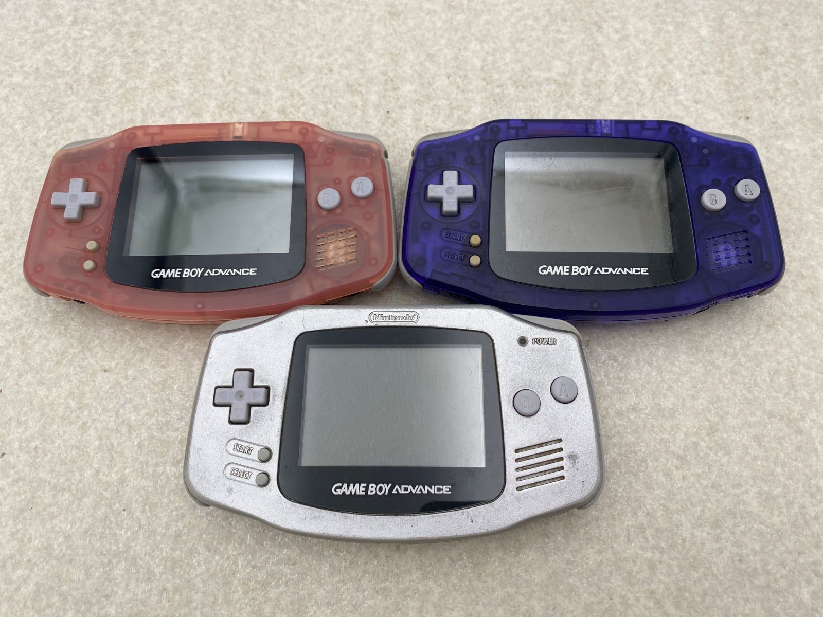 ゲームボーイアドバンス 本体 ジャンク品 3点
