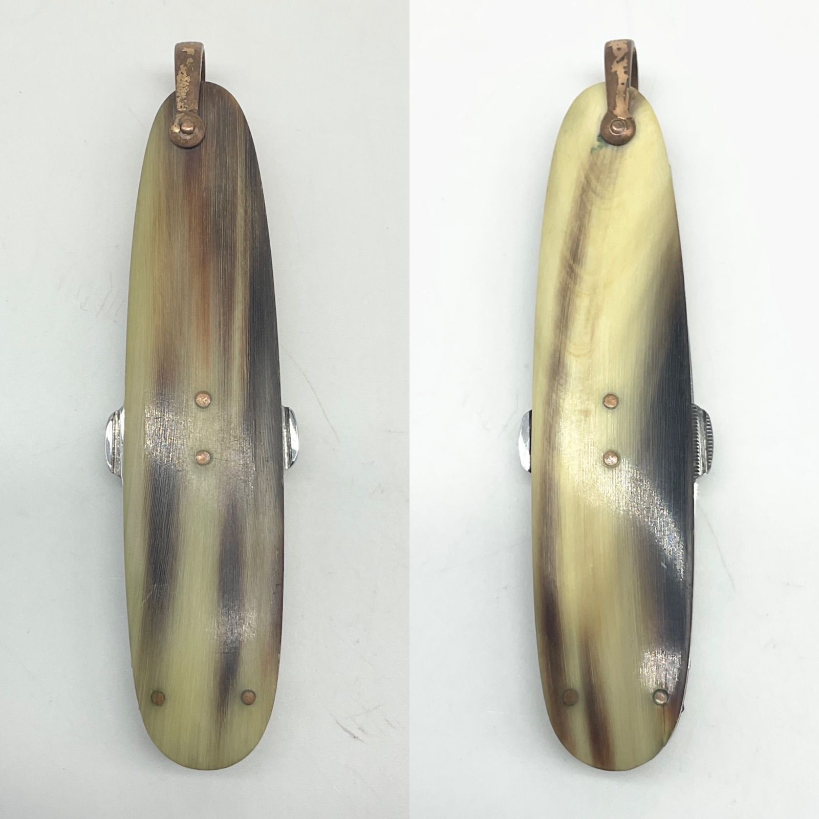 ● HERMES エルメス マルチツール ナイフ ハサミ バッファローホーン ヴィンテージ ABランク 10_61