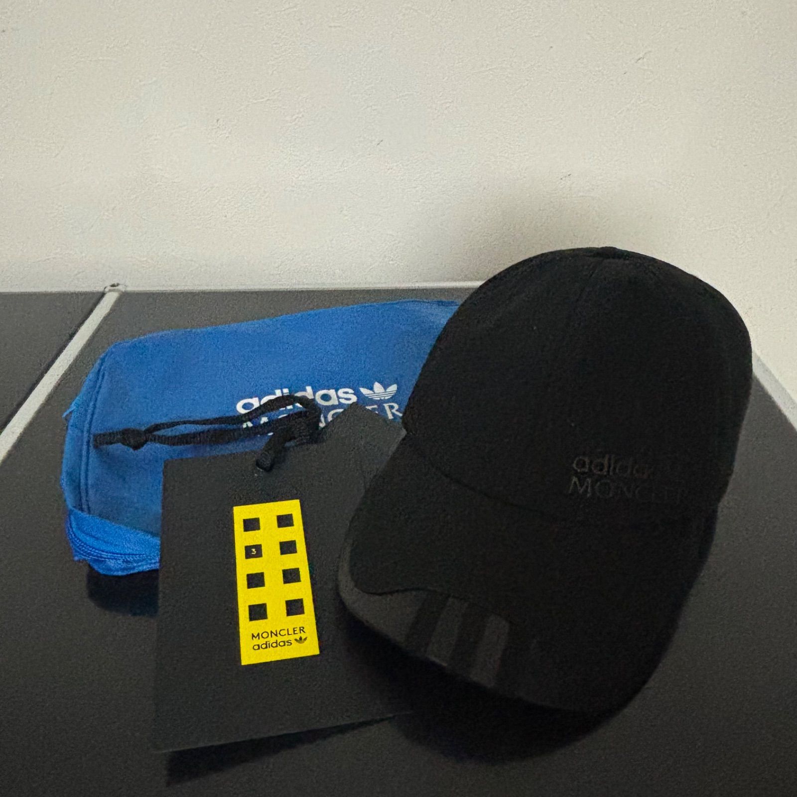 モンクレール BASEBALL キャップ MONCLER adidas ブラック