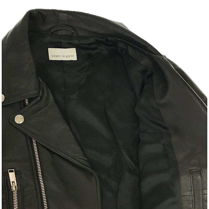 アッパーハイツ　レザージャケット　ラムレザー　羊革　ダブルライダースジャケット 楽天市場】【40%OFF】アッパーハイツ upper hights レザー