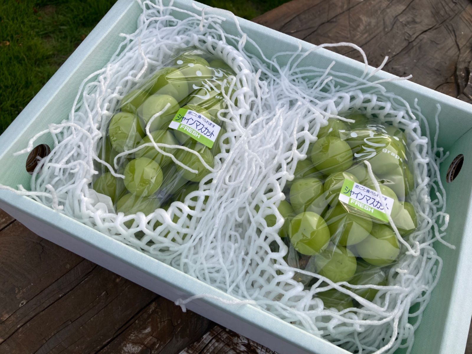 悪魔のぶどう 山梨県産シャインマスカット 悪魔のぶどう👿山梨県産プレミアムシャインマスカット2房 悪魔の