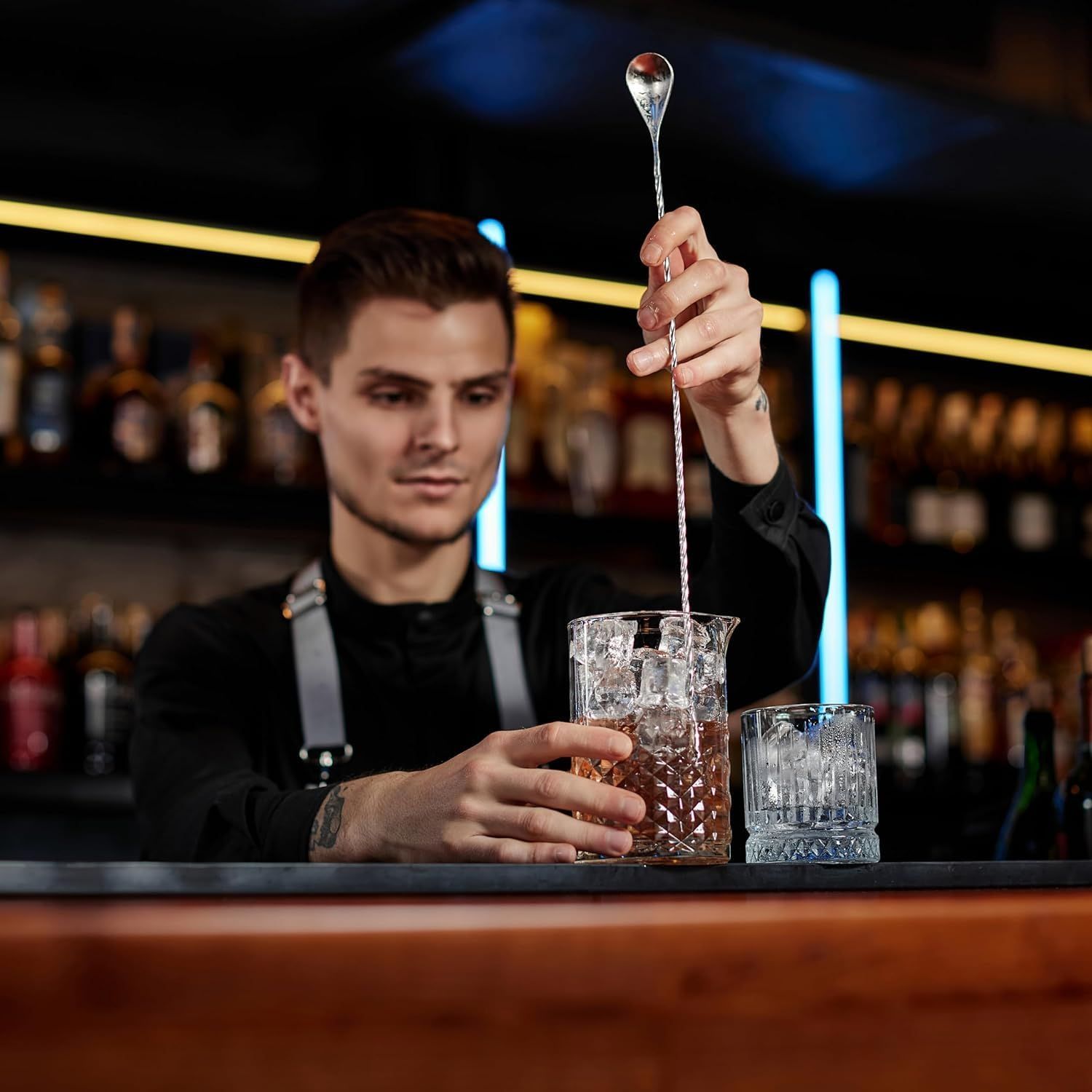 30 cm 18 8ステンレス かき混ぜ棒 おしゃれ マドラー バーテンダーセット カクテル ヨーグルト作り 高耐久性 バースプーン 業務用 家庭用 2本セット