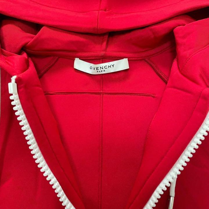 GIVENCHY ジバンシィ パーカー フード レッド ホワイト ブラック 