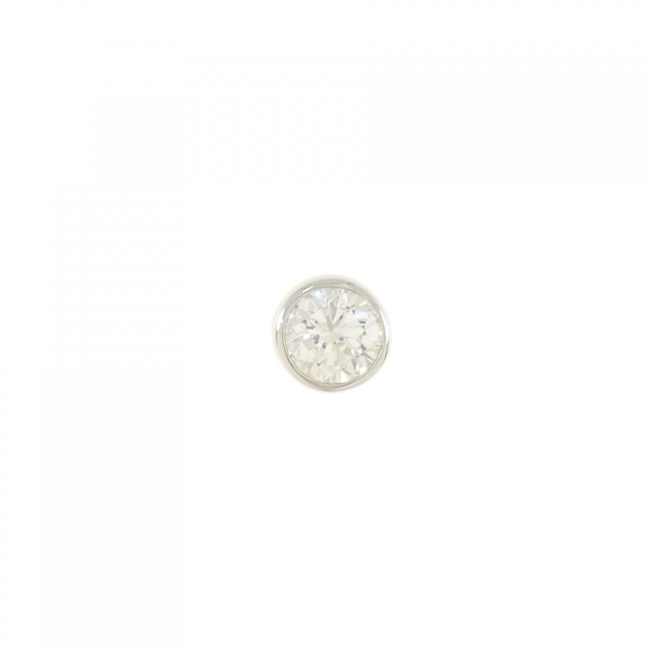リメイク PT900|ST ダイヤモンド ピアス 1.008CT F SI2 Fair 片耳