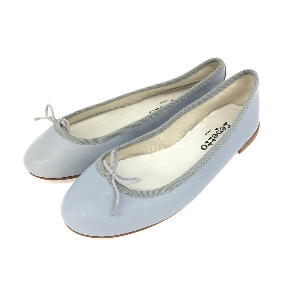 美品 repetto レペット PETIT RAT バレエシューズ グレー レザー レディース 241011007770 - メルカリ