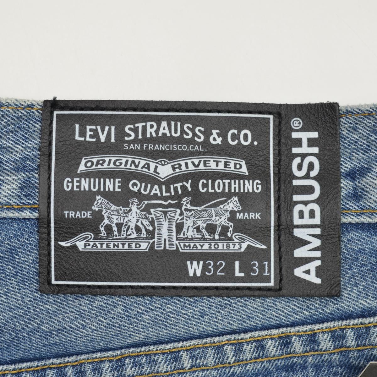 AMBUSH×LEVIS】22AW A4209-0000 BAGGY JEANSデニムパンツ - ブランド